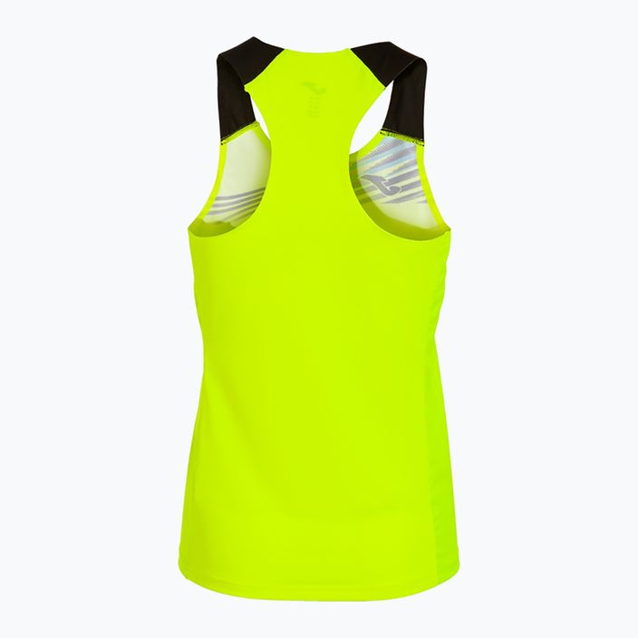Moteriškas bėgimo marškinėlis Joma Elite X fluor geltonas/juodas 2