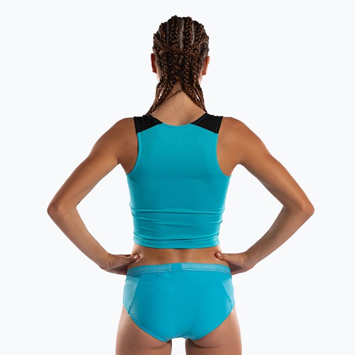 Moterų bėgimo marškinėliai Joma Elite X fluor turquoise/black 3