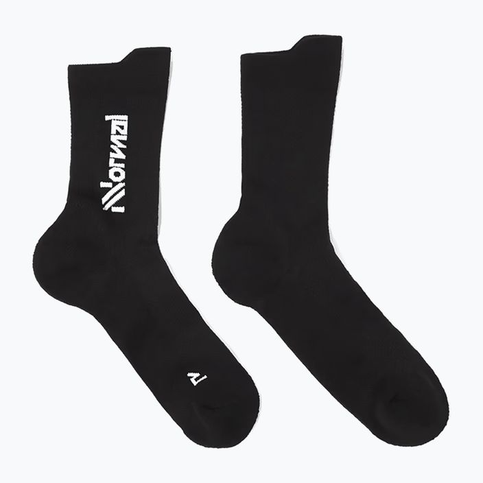 Bėgimo kojinės NNormal Merino N2AMS01 black