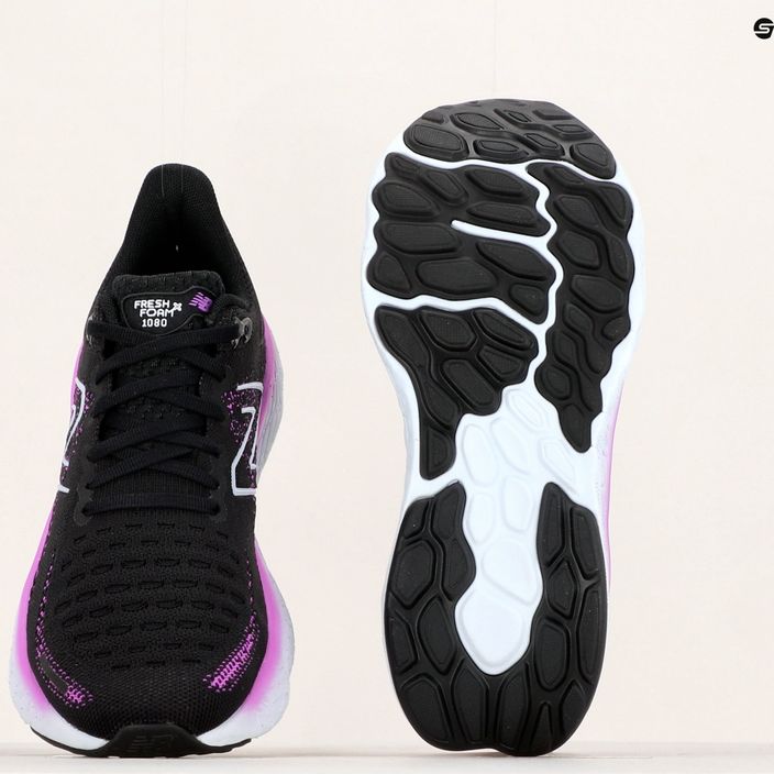 New Balance Fresh Foam 1080 v12 black/purple moteriški bėgimo bateliai 12