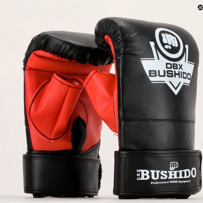 DBX BUSHIDO maišo treniruočių bokso pirštinės juodos Rp4 7