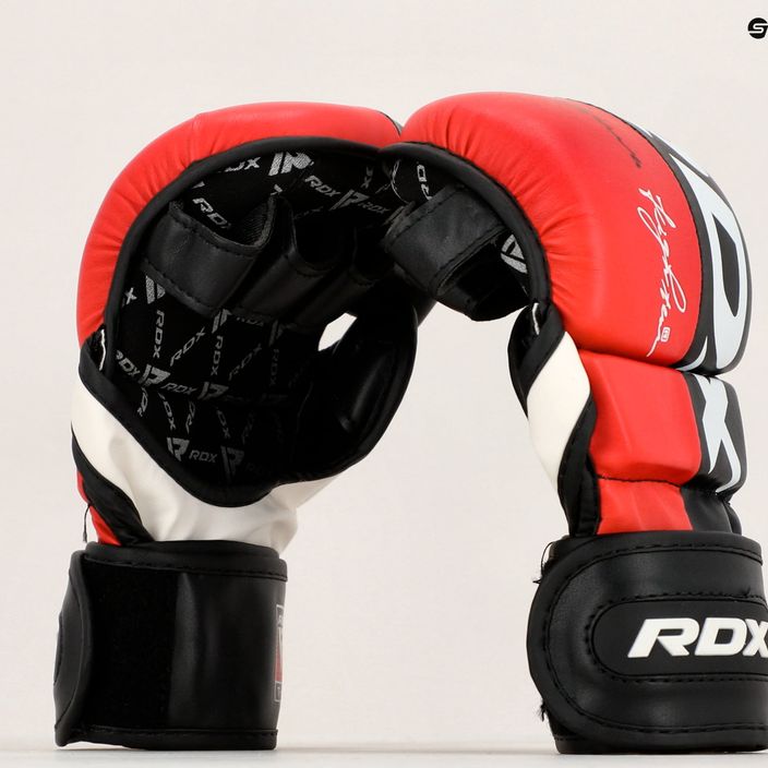 RDX Grappling Glove REX T6 Plus raudona 8