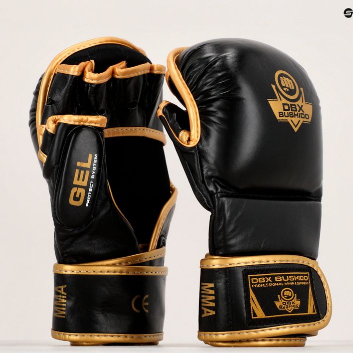 DBX BUSHIDO odinės MMA treniruočių sparingo pirštinės juodos Arm-2011D-L 14