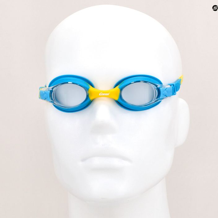 Cressi Dolphin 2.0 žydros/geltonos spalvos vaikiški plaukimo akiniai USG010210 7