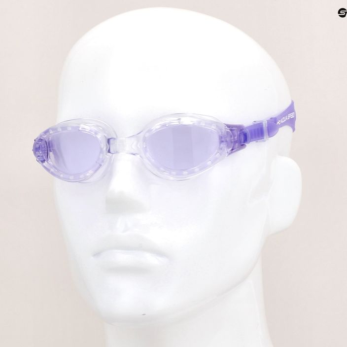 AQUA-SPEED Eta plaukimo akiniai violetinės/permatomos spalvos 7
