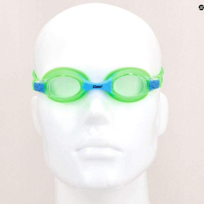 Cressi Dolphin 2.0 žali/mėlyni vaikiški plaukimo akiniai USG010203G 7