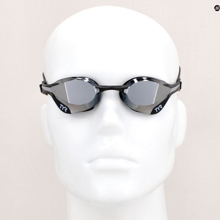TYR Tracer-X Elite veidrodiniai sidabro/juodos spalvos plaukimo akiniai LGTRXELM_043 11