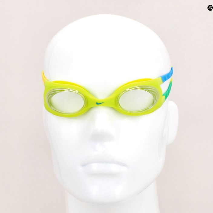 Nike Easy Fit vaikiški plaukimo akiniai atominės žalios spalvos NESSB166-312 8