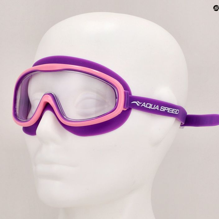 Vaikiška plaukimo kaukė AQUA-SPEED Tivano JR violetinė/rožinė 7