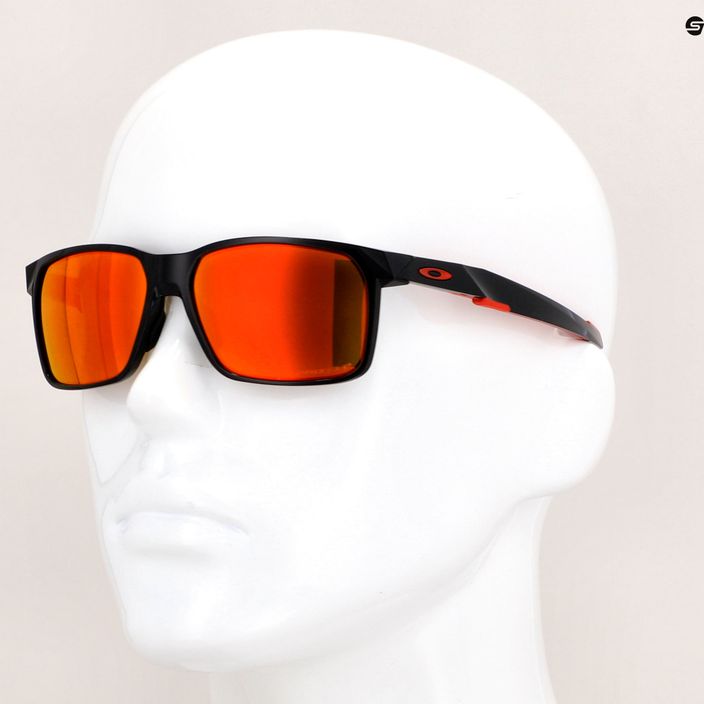 "Oakley Portal X" poliruoti juodi/prizm ruby poliarizuoti akiniai nuo saulės 14