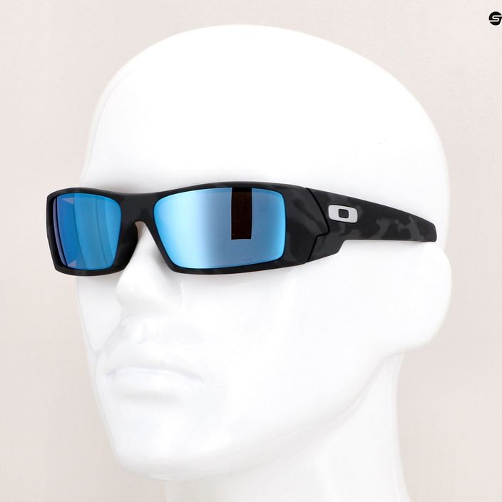 "Oakley Gascan" matiniai juodi kamufliažiniai/prizm deep water poliarizuoti akiniai nuo saulės 14