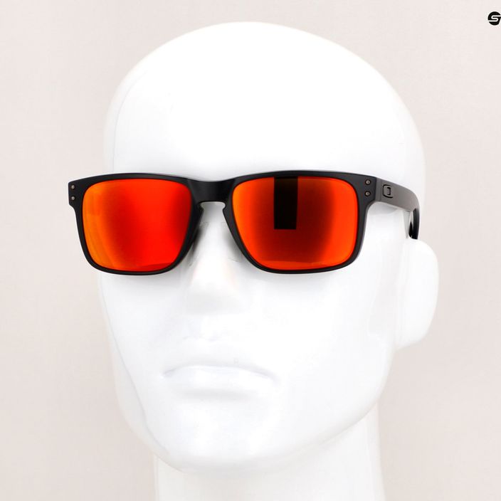 "Oakley Holbrook" matinės juodos/prizm rubino spalvos akiniai nuo saulės 0OO9102-E255 14