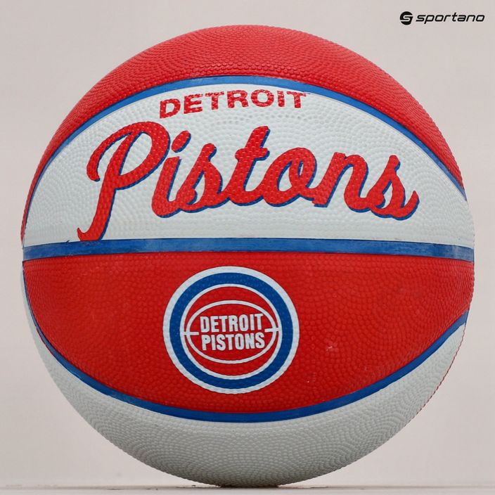 Wilson NBA Team Retro Mini Detroit Pistons krepšinio kamuolys WTB3200XBDET 3 dydis 5