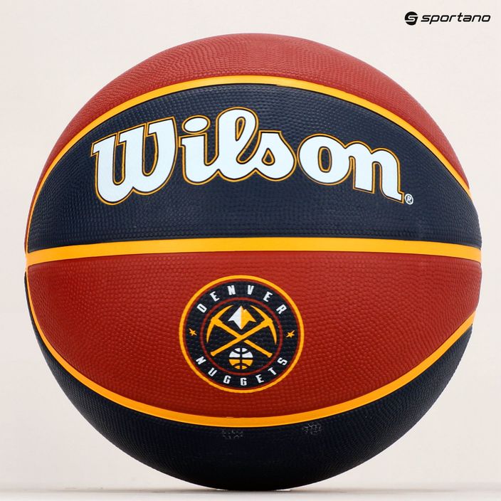 Wilson NBA Team Tribute Denver Nuggets krepšinio kamuolys WTB1300XBDEN 7 dydis 6