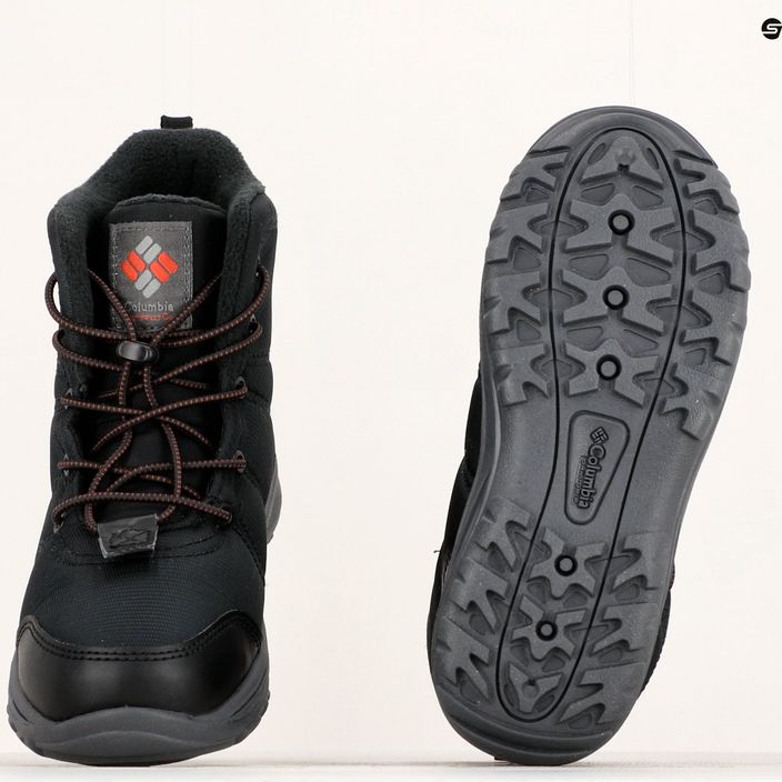 Columbia FAIRBANKS Omni-Heat Jaunimo trekingo batai juodi/raudoni 22