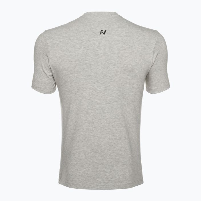 NEBBIA Minimalist Logo vyriški treniruočių marškinėliai šviesiai pilki 5