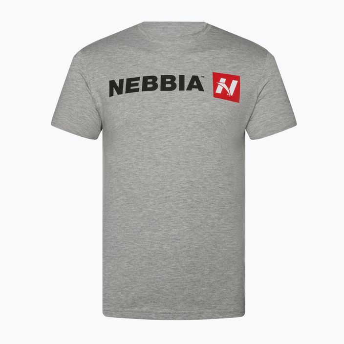 Vyriški treniruočių marškinėliai NEBBIA Red N šviesiai pilki 4