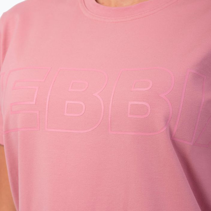 Moteriški treniruočių marškinėliai NEBBIA Invisible Logo old rose 5
