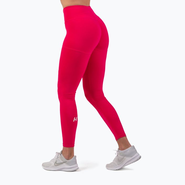 Moteriškos treniruočių kelnės NEBBIA Active High-Waist Smart Pocket pink 2