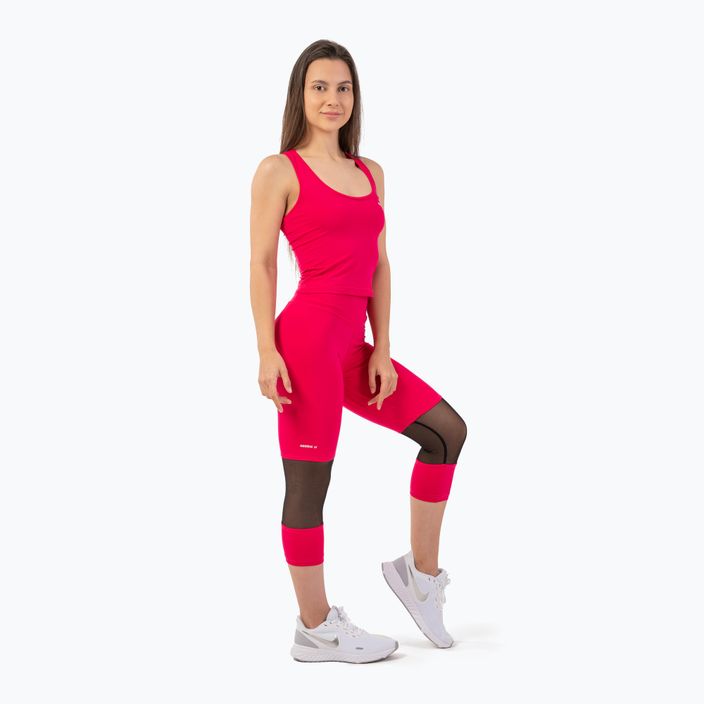 Moteriškos treniruočių kelnės NEBBIA Sporty High-Waist 3/4 pink 3
