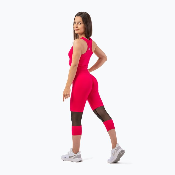 Moteriškos treniruočių kelnės NEBBIA Sporty High-Waist 3/4 pink 4