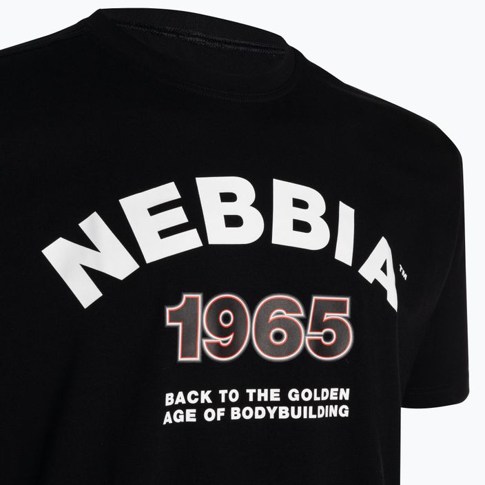 NEBBIA Golden Era vyriški treniruočių marškinėliai juodi 1920130 3