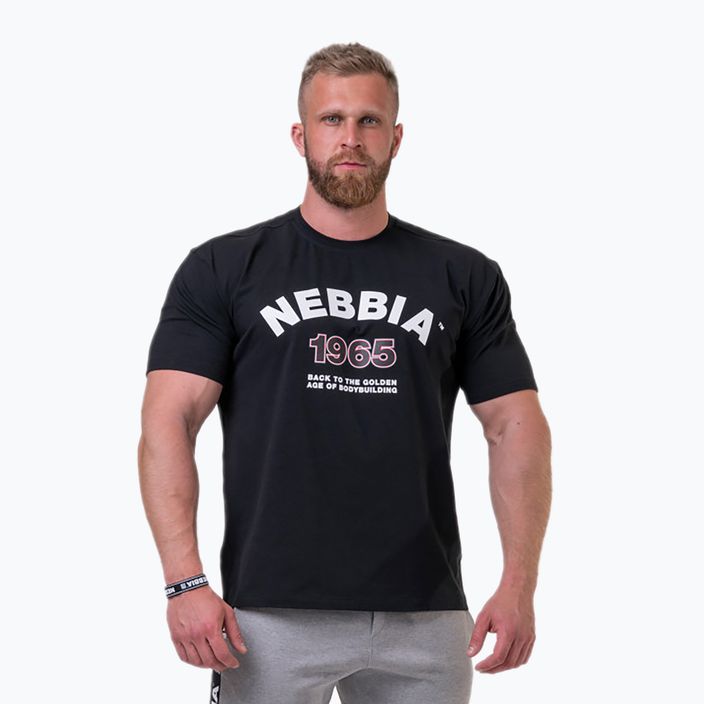 NEBBIA Golden Era vyriški treniruočių marškinėliai juodi 1920130 6