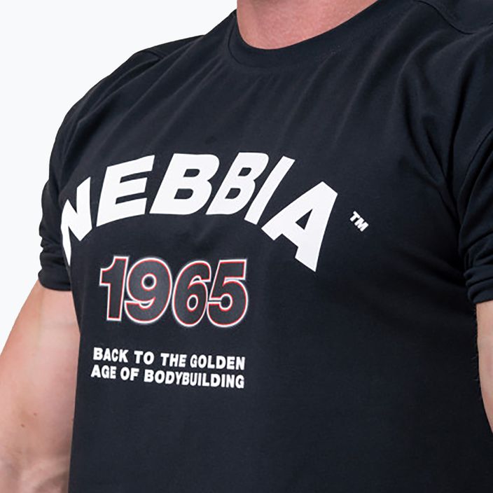 NEBBIA Golden Era vyriški treniruočių marškinėliai juodi 1920130 8