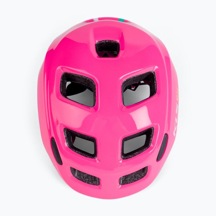 Kellys vaikiškas dviratininko šalmas rožinės spalvos ZIGZAG 022 5