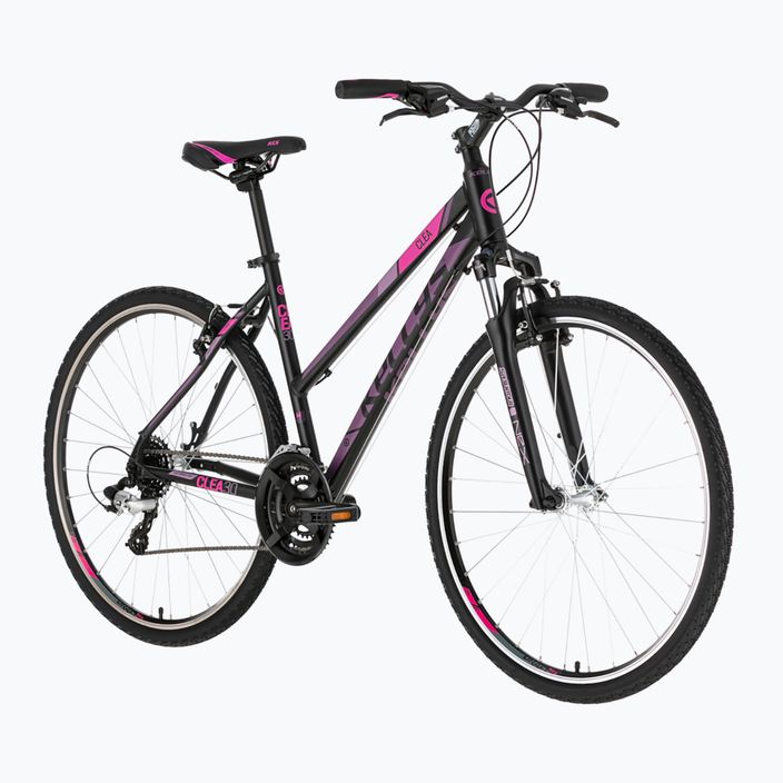 "Kellys Clea 30" moteriškas krosinis dviratis juoda/rožinė 5