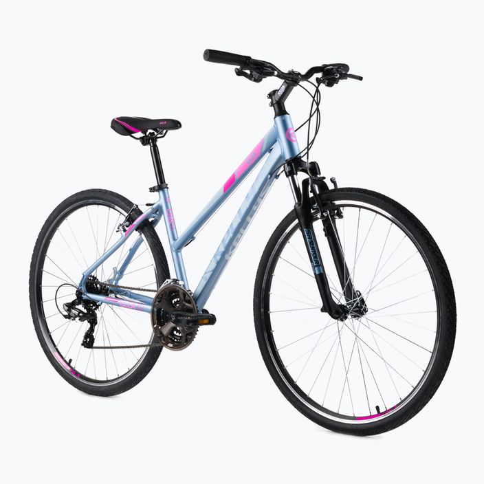 Kellys Clea 10 moteriškas dviratis krosas pilkai rožinis 72318 2