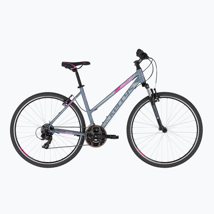 Kellys Clea 10 moteriškas dviratis krosas pilkai rožinis 72318 14