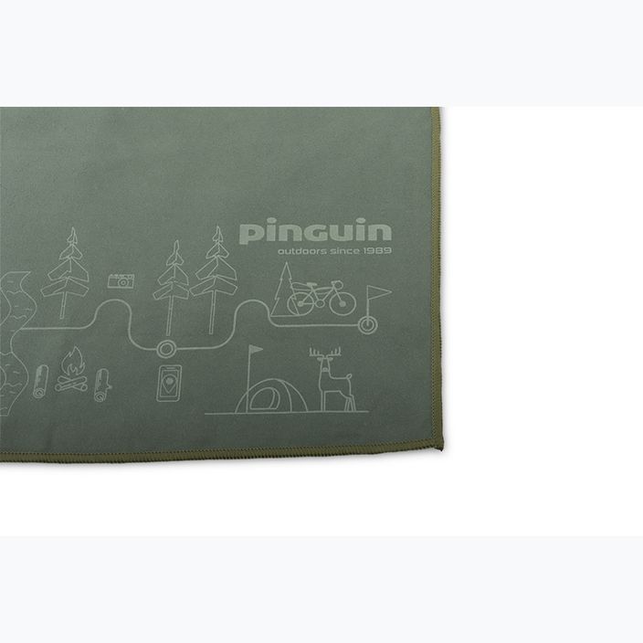 Greitai džiūstantis rankšluostis Pinguin Micro Towel Map XL grey 2