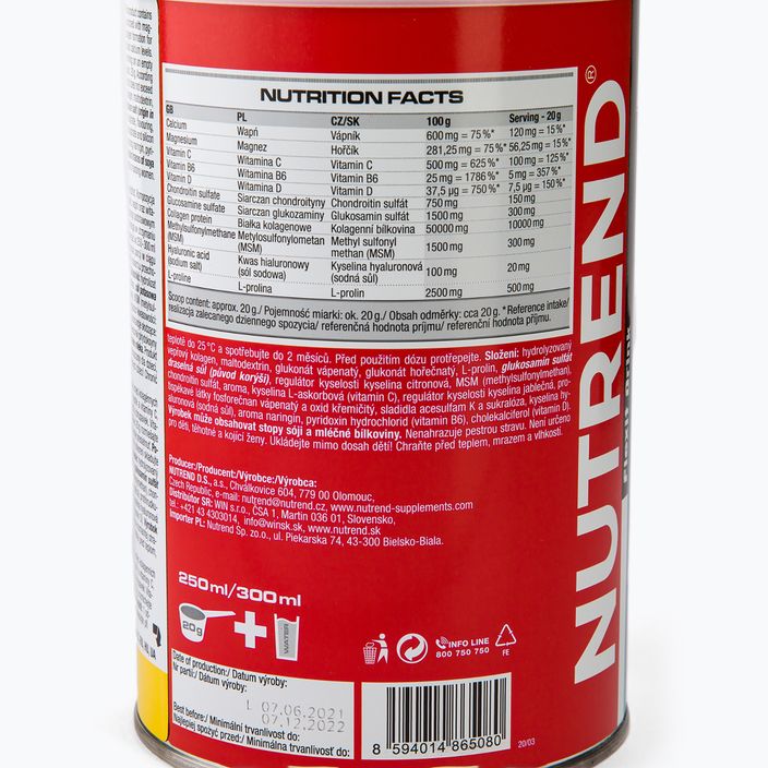 Flexit Drink Nutrend 400g sąnarių regeneracija greipfrutas VS-015-400-G 3