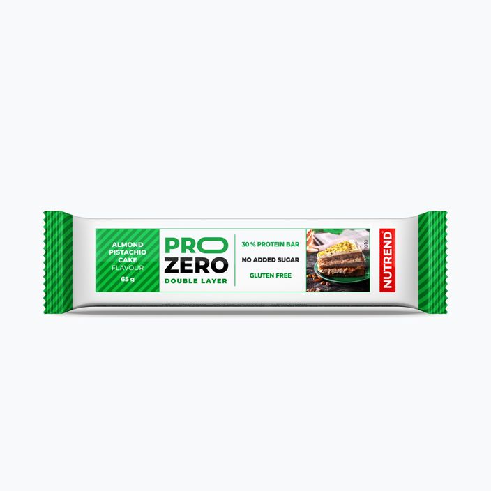 Nutrend Pro Zero baltyminis batonėlis 65g migdolų ir pistacijų VM-060-65-MLP