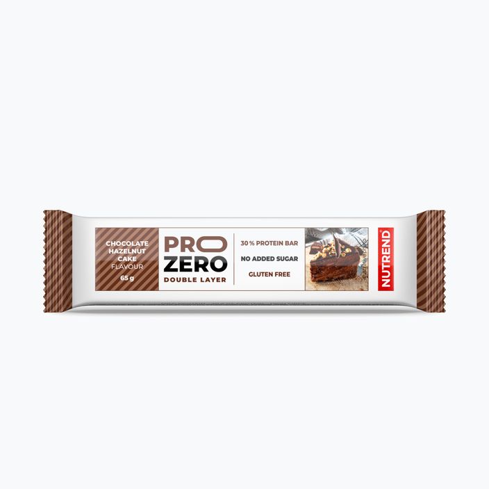 Nutrend Pro Zero baltyminis batonėlis 65g šokoladas-riešutai VM-060-65-ČOO