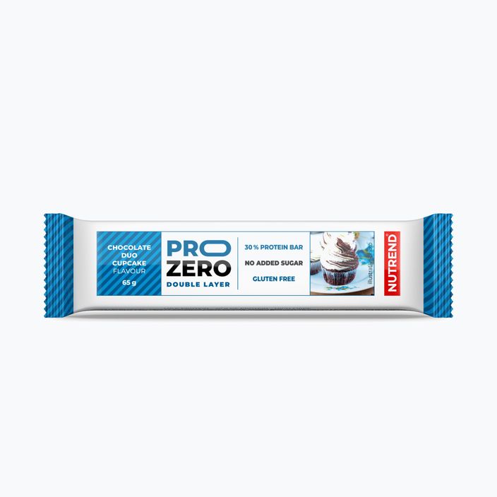Nutrend Pro Zero baltyminis batonėlis 65g šokoladinis keksas VM-060-65-MLČ