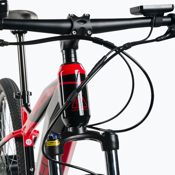 LOVELEC Alkor elektrinis dviratis 36V 15Ah 540Wh juodai raudonas B400239 8