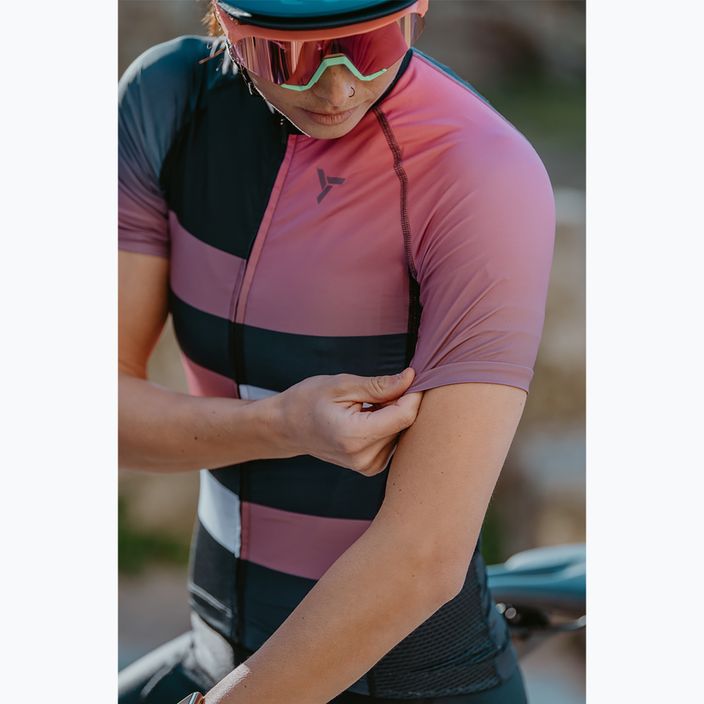 SILVINI Mazzana moteriški dviratininkų marškinėliai juoda/rožinė 3122-WD2045/8911 7