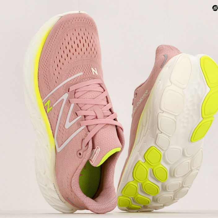 Moteriški bėgimo batai New Balance Fresh Foam More v4 pink moon 19