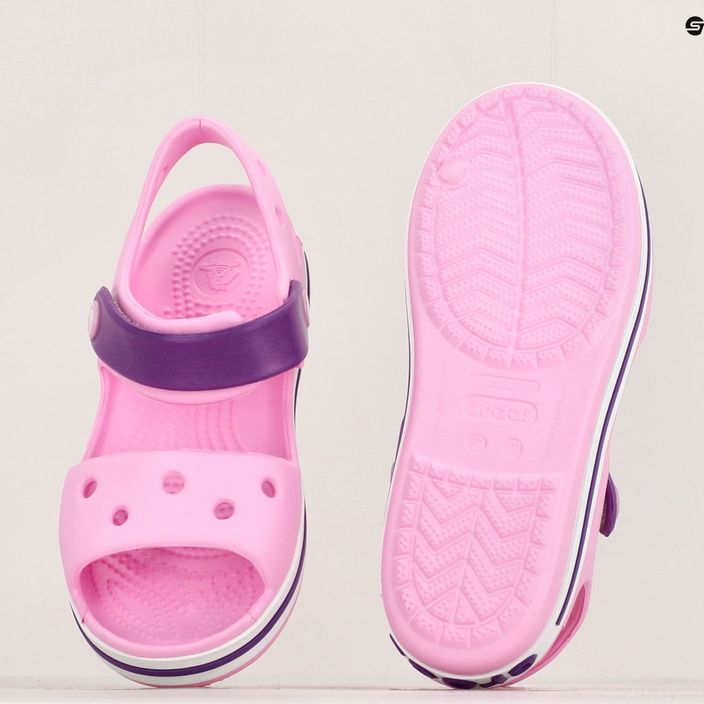 Crocs Crockband vaikiški sandalai su gvazdikėliais ir ametistu 12
