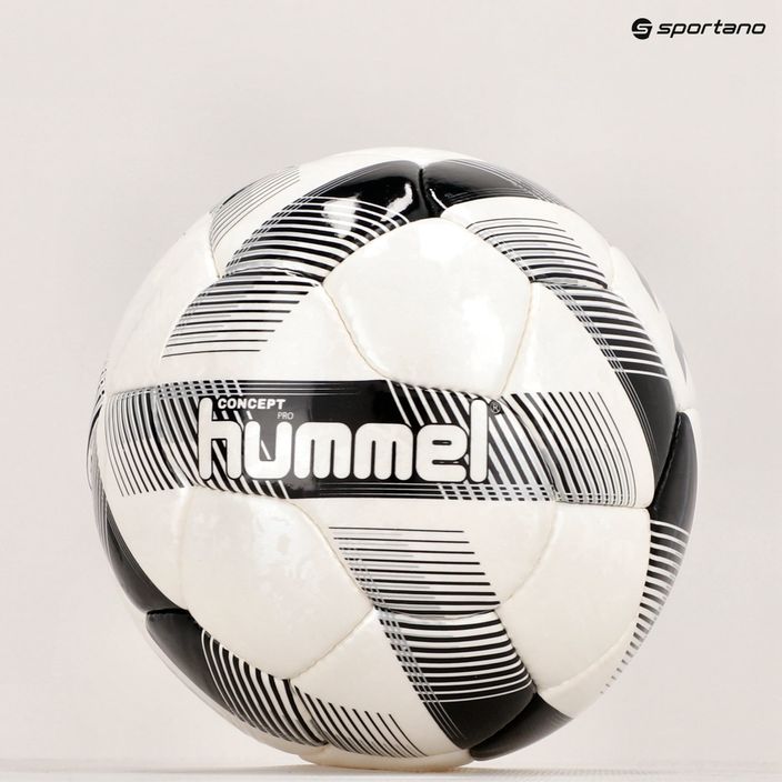 Hummel Concept Pro FB futbolo kamuolys balta/juoda/sidabrinė 5 dydis 11