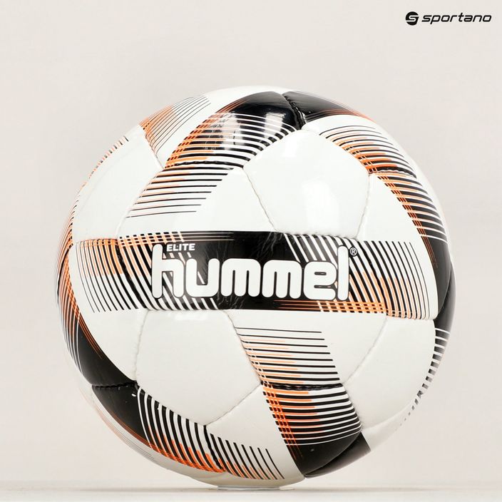 Hummel Elite FB futbolo kamuolys baltas/juodas/sidabrinis 4 dydžio 6