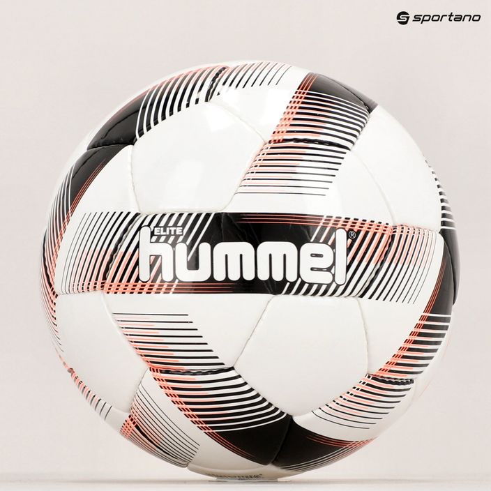Hummel Elite FB futbolo kamuolys balta/juoda/raudona 5 dydis 6