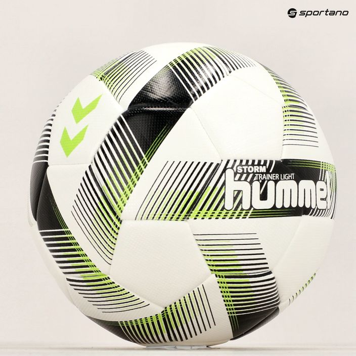 Hummel Storm Trainer Light FB futbolo kamuolys baltas/juodas/žalias 3 dydis 6