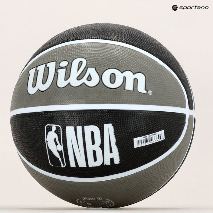 Wilson NBA Team Tribute Brooklyn Nets krepšinio kamuolys WTB1300XBBRO 7 dydis 7