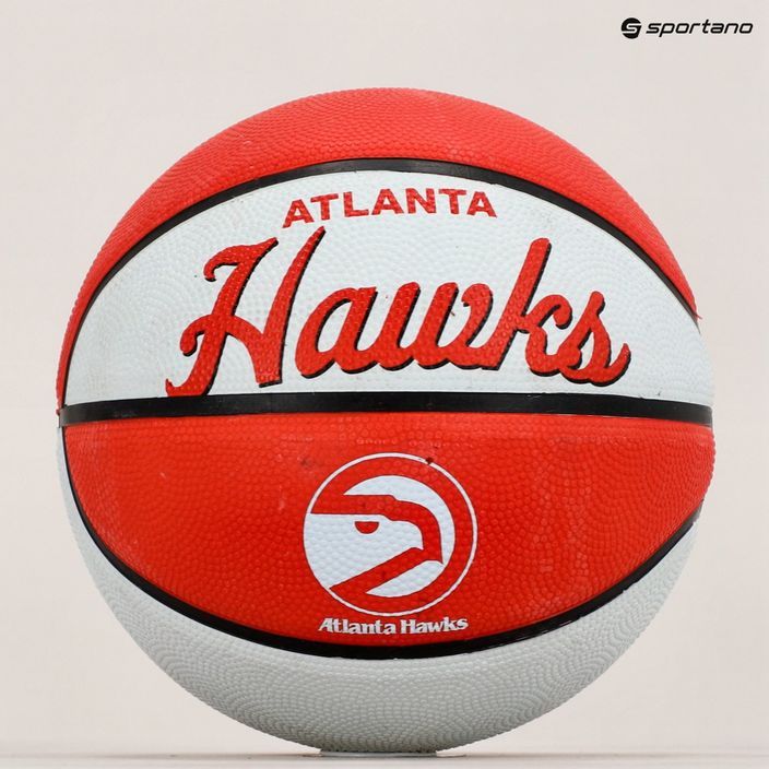 Wilson NBA Team Retro Mini Atlanta Hawks krepšinio kamuolys WTB3200XBATL 3 dydis 5