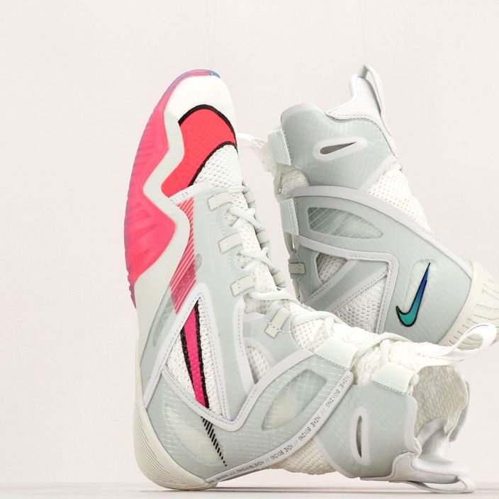 "Nike Hyperko 2 LE" balti/rožiniai blastiniai/šaldančiai mėlyni/hiper bokso bateliai 11