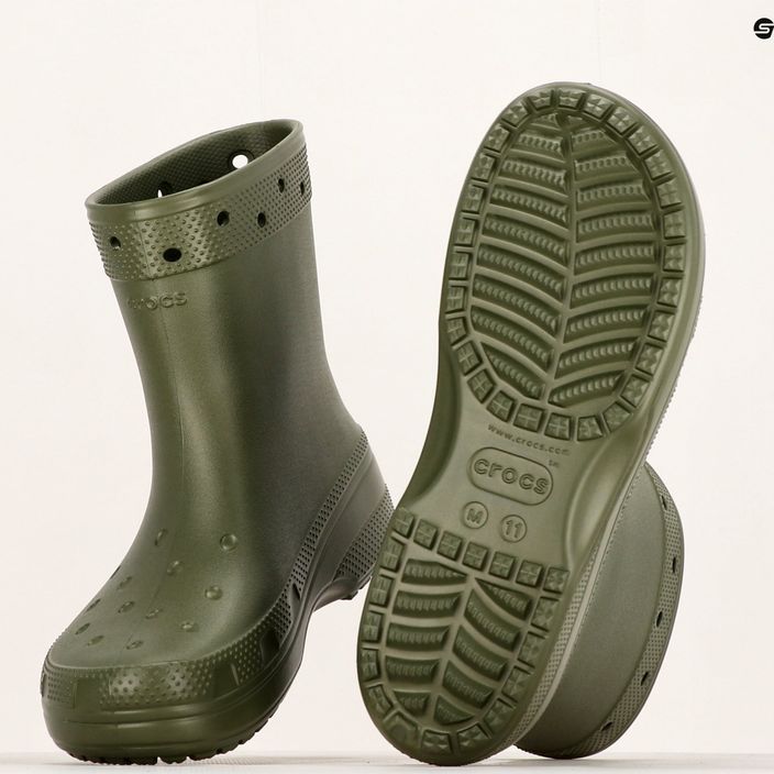 Vyriški lietaus batai Crocs Classic Rain Boot army green 12