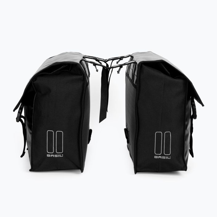 Basil Urban Load dvigubas krepšys 53 l juodas/juodas dviračių bagažinės krepšys 3